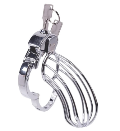 Metalni kavez za penis od nerđajućeg čelika, sa ključem – 13 cm FT001165-3